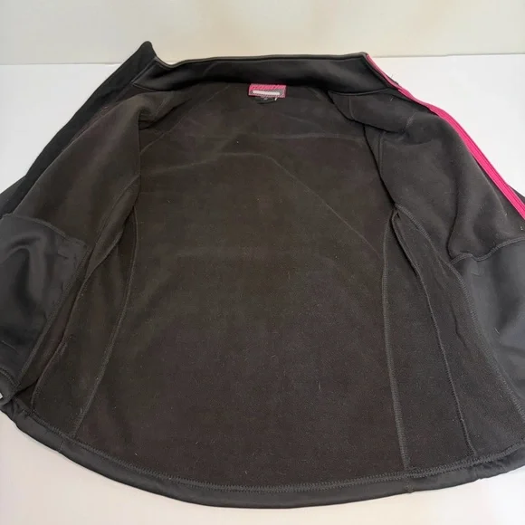 Castle X Mid Layer Jacket Womens Sz Small S Full Zip Lightweight Black Pink Snow - Picture 9 of 11